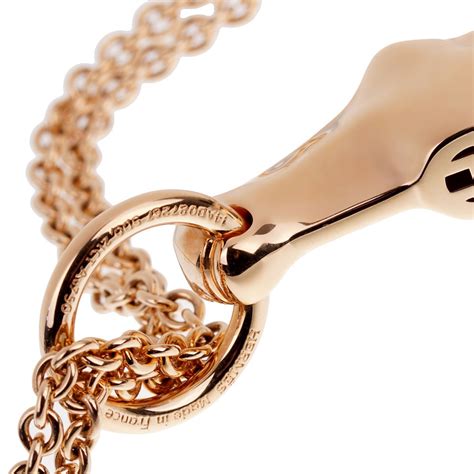 hermes rose gold h necklace|Hermes diamond jewellery.